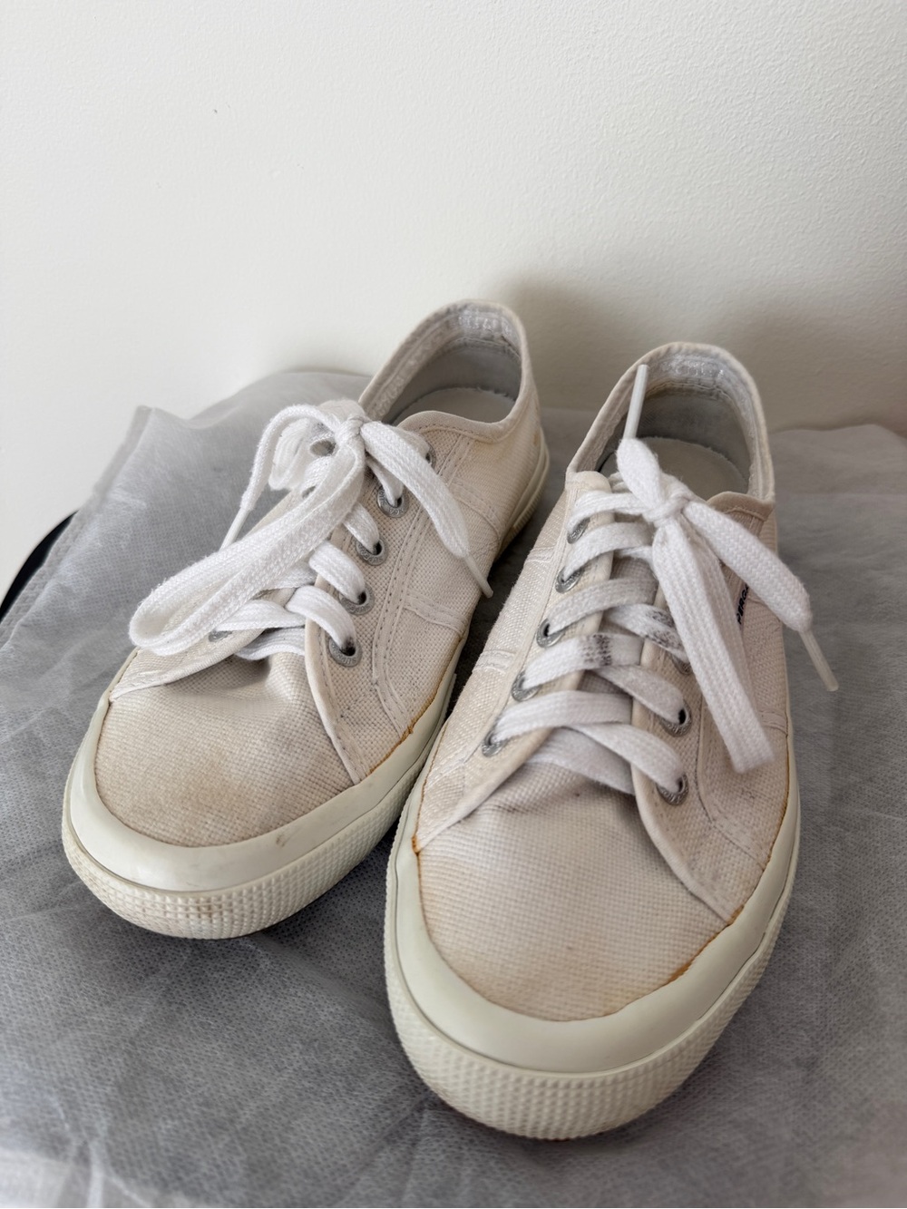 Superga White Canvas Sneakers